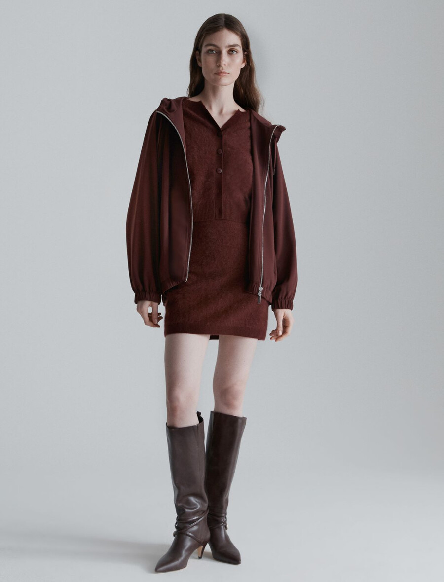 blouson déperlant - bordeaux