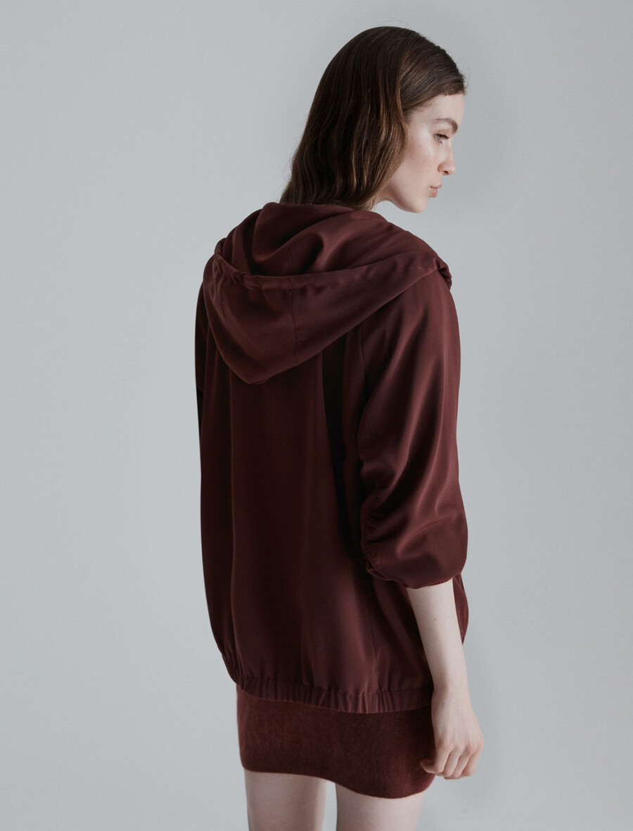 blouson déperlant - bordeaux