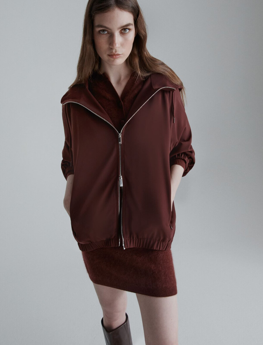 blouson déperlant - bordeaux