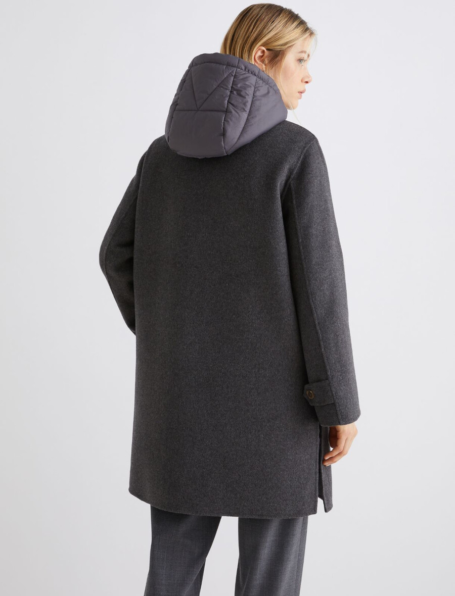 manteau à rembourrage amovible - gris foncÉ