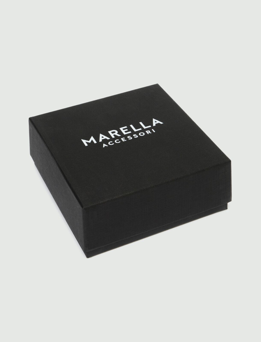 ceinture en cuir - marron foncÉ