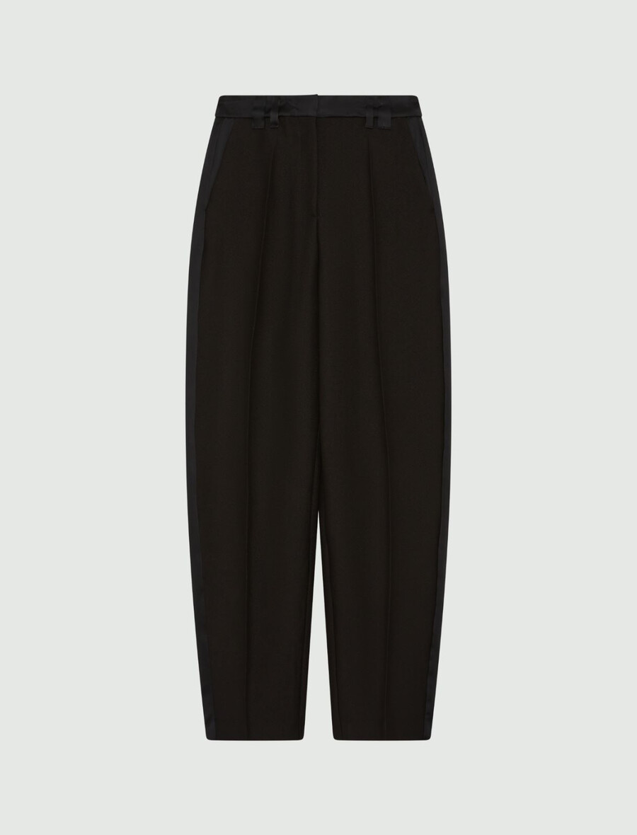 pantalon à jambes fuselées - noir