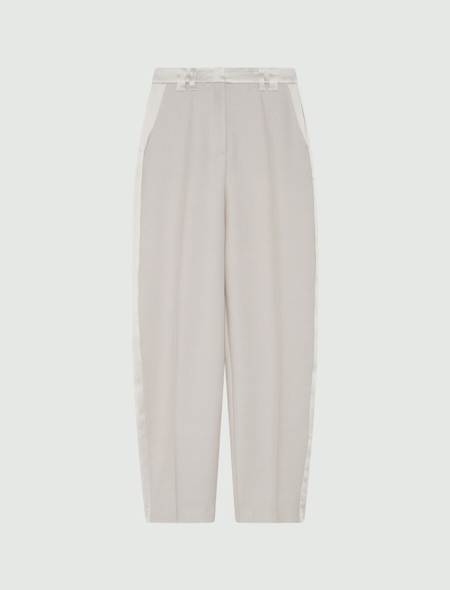 pantalon à jambes fuselées - ivoire