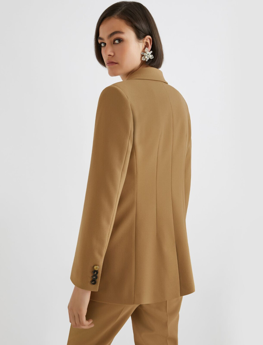 blazer croisé stretch - olive