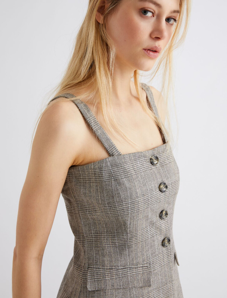 chemise boutonnée - gris clair